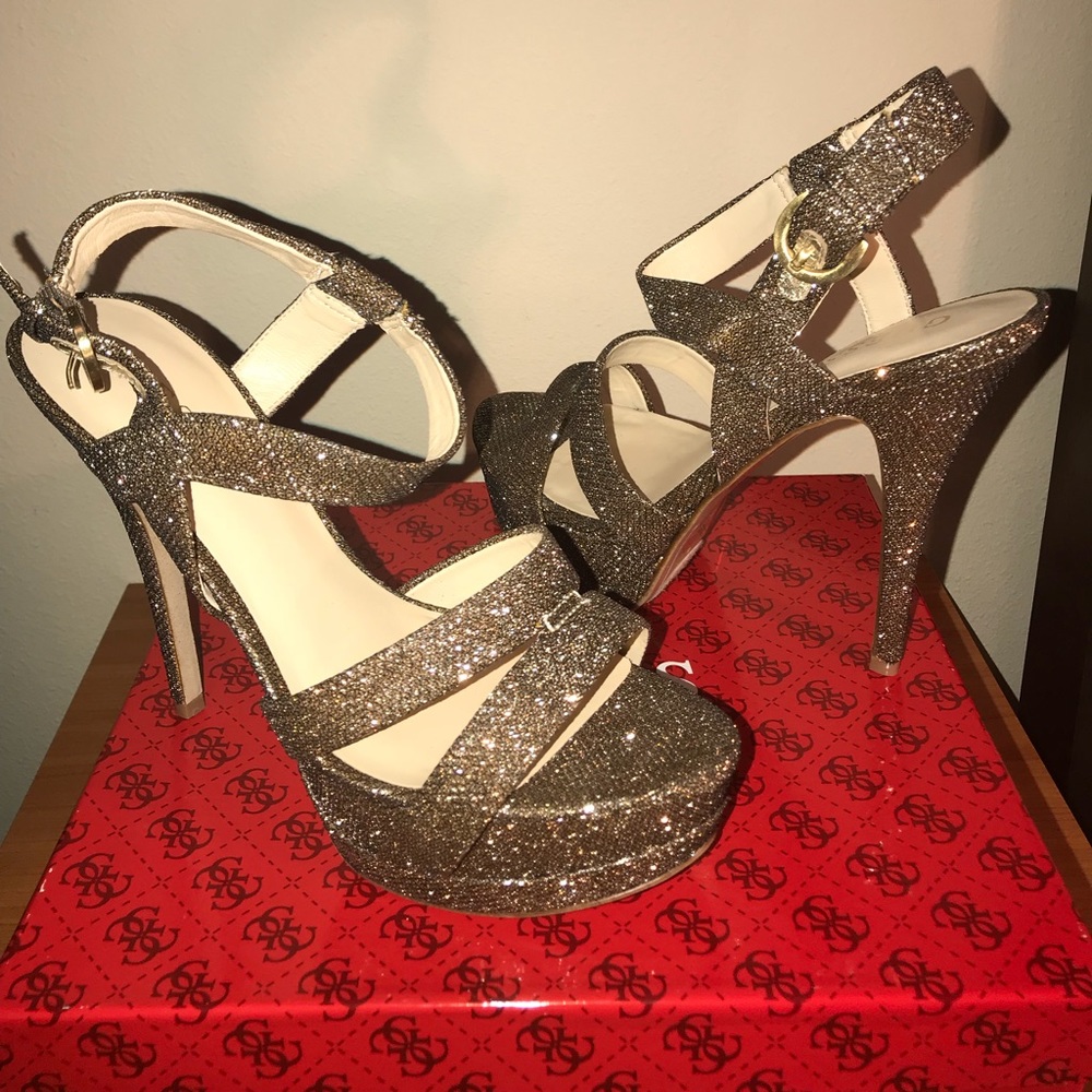 GUESS Women’s Geary Platform Dress Sandals